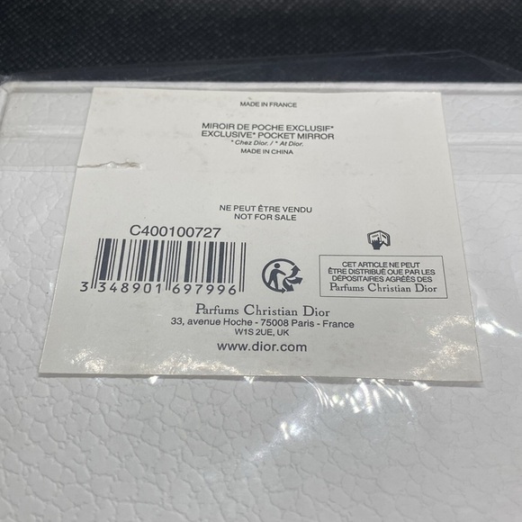 🩶DIOR PARFUMS🩶Limited Edition Silver Cannage Compact Mirror/NIB - Picture 5 of 5